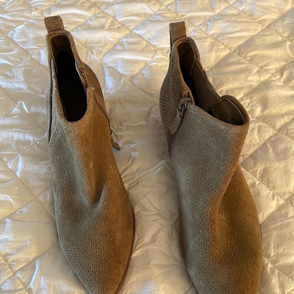 Violet and Red short boots   Size 7.